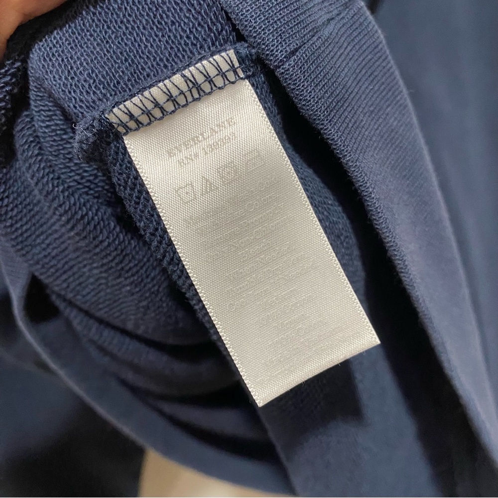 Everlane The Classic French Terry Square Hoodie blue size medium - Picture 5 of 5